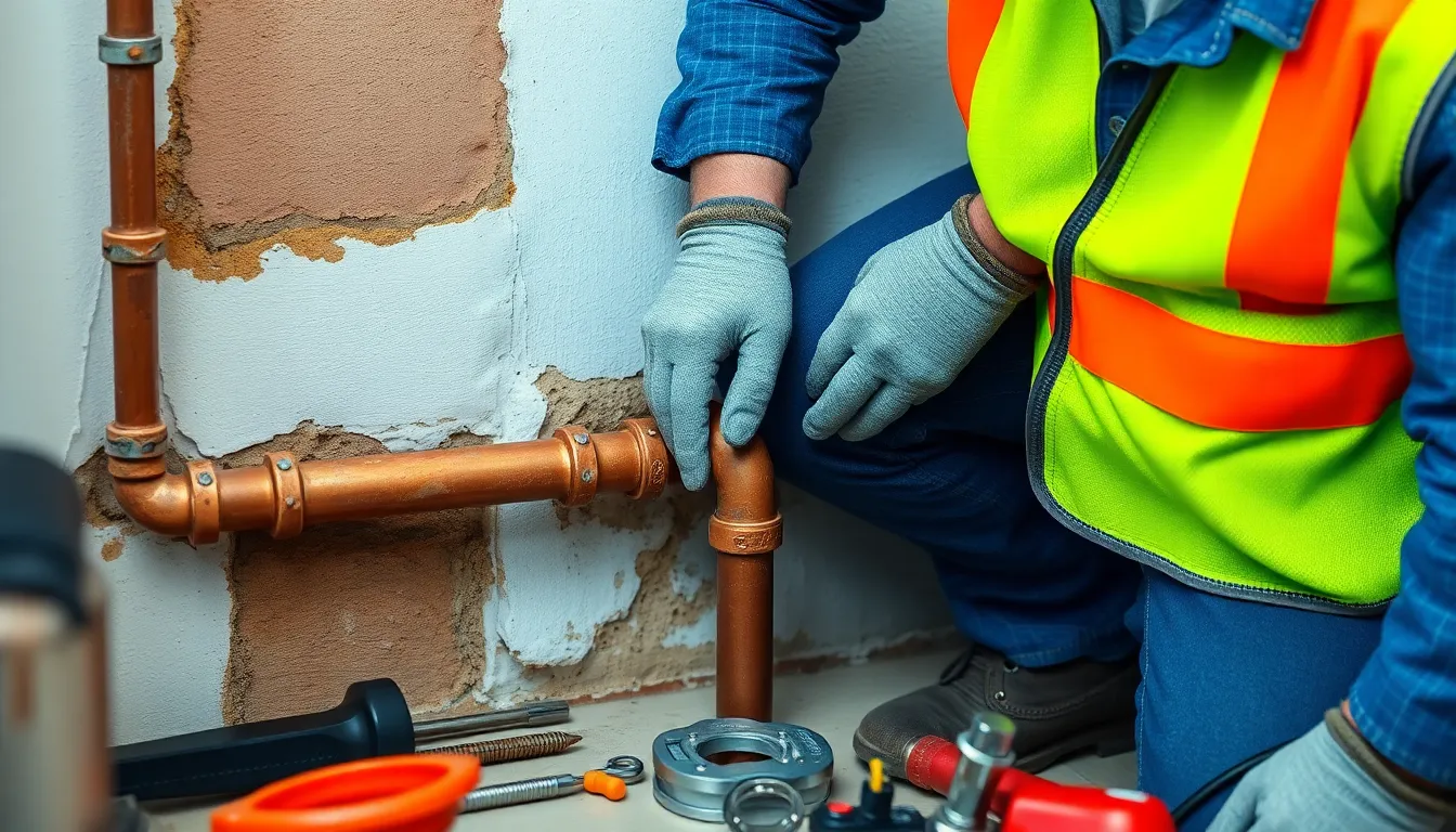 Repairing Burst Pipes in kenmore